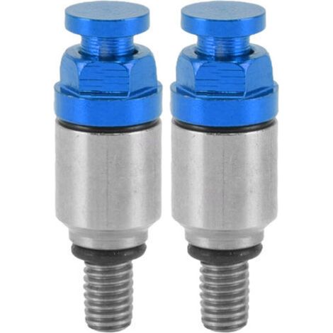 2 pièces M5x0.8 fourche en alliage d'aluminium purgeur d'air soupape de surpression de remplacement pour CRF150R CR125R CR250R CRF250R bleu