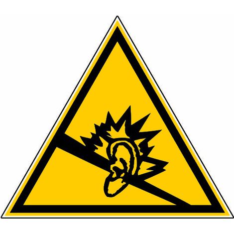 Panneau Danger du au bruit - Rigide Triangle 300mm - 4030258
