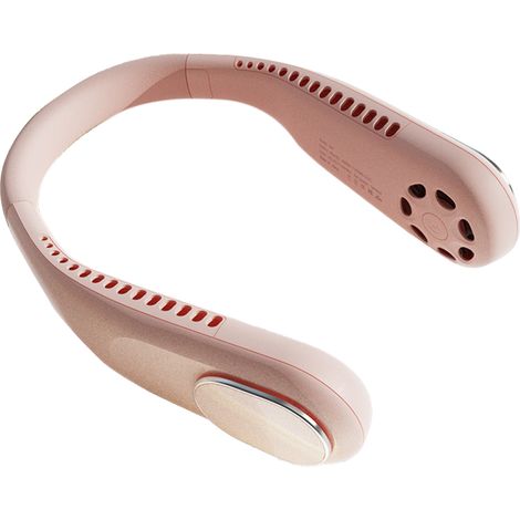 1 Ventilateur de cou, rechargeable USB, Type-C, 3 vitesses, silencieux, sport étudiant (1/5)