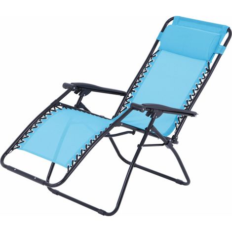 Sdraio azzurro relax con multi posizioni - veramente figo (1/3)