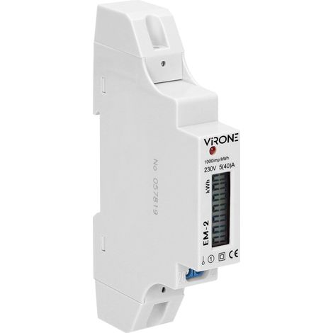 contatore di energia virone em-2 40A montaggio guida din