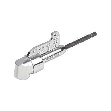Ribimex – Renvoi d’angle 105° – Acier chromé – Porte-embouts magnétique 1/4’’ – Patte de maintien réglable pour espaces confinés (1/5)
