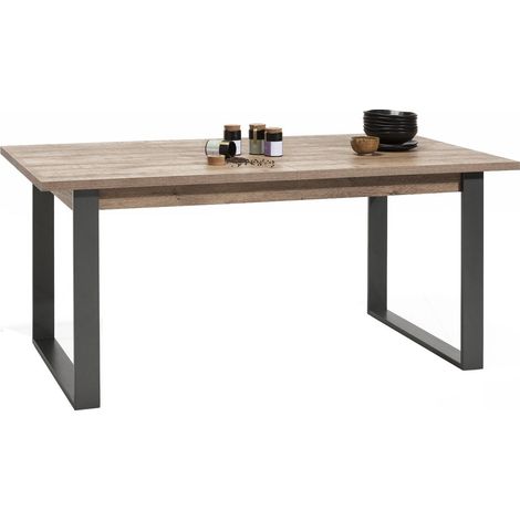 Ausziehbarer Holztisch "LaFabrica" für Indoor-Essen 180/240 cm Küchen- und Wohnzimmermöbel -Hell eiche (1/5)