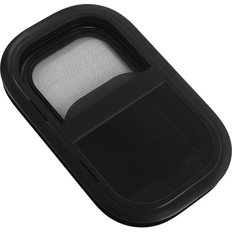 Fenêtre pour camping-car avec moustiquaire, horizontale, à coins arrondis, en alliage d'aluminium, à ouverture par pression et traction, résistante aux UV, pour caravanes et remorques, pour une épaiss (1/5)