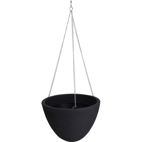 Pflanztopf zum hängen - Ø 33 cm - Hänge Blumenampel inklusive Kette