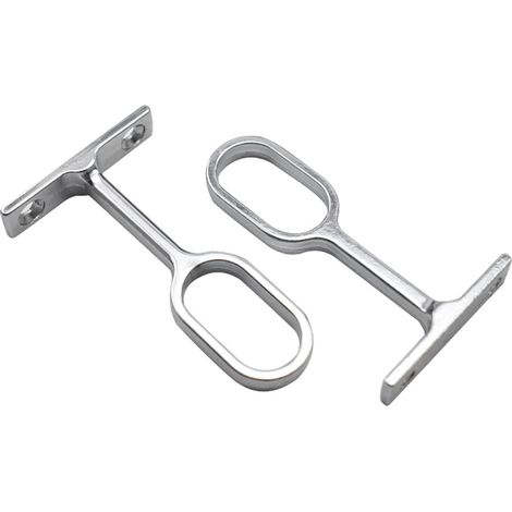 Support Central de la Tige de Cintrage,Support Central de la Tige de Cintrage Ovale,Tringle à Vêtements Ovale pour Penderie,pour la Chambre,Armoire,Salle de Bain 2 Pièces (1/5)