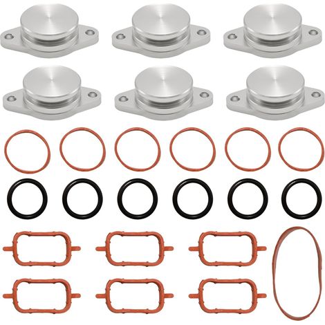 25PCS/SET Intake Manifold Gaskets 6x33mm, Diesel Swirl Flap Blanks Repair Kit, Replacement for BMW M57 E39 E46 E60 E61 E65 E66 E90 E91 E92 E53 E83 (1/5)