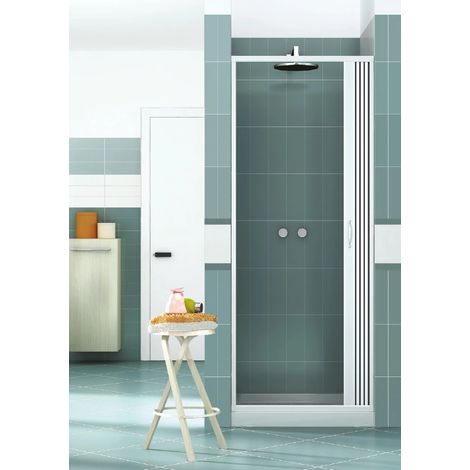 Box doccia a Nicchia Parete apertura Laterale Porta Anta unica Soffietto PVC - Dimensioni: da 131 a 140 (1/5)
