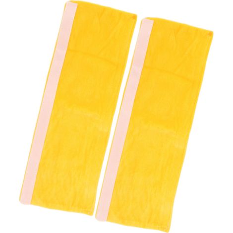 Lot de 2 housses de poignées de porte de réfrigérateur souples et anti-poussière, jaunes. (1/5)