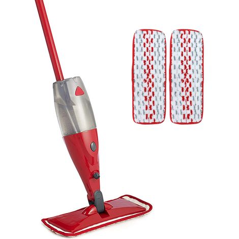 Lot de 2 têtes de balai à franges O-cedar ProMist Spray en microfibre, avec chiffon de rechange. (1/5)
