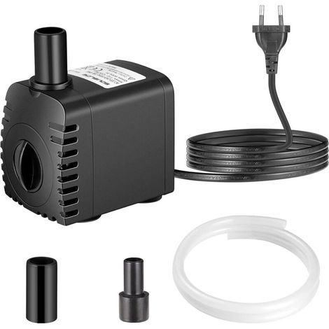 Pompa sommergibile ZOLGINAH da 8W, portata 600 l/h, alimentazione AC 220-240V, con 2 ugelli, ideale per acquari, laghetti, fontane e sistemi da giardino. (1/5)