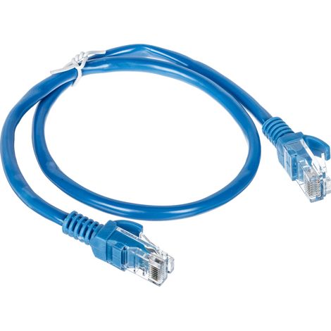 PATCHCORD RJ45/0,5-BLAU 0,5 m