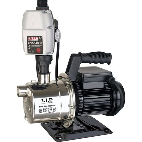 T.I.P. – Pompe surpresseur inox 4.250 L/u – 900W – Hauteur de refoulement 44m – Protection fonctionnement à vide – Auto-amorçante (1/8)