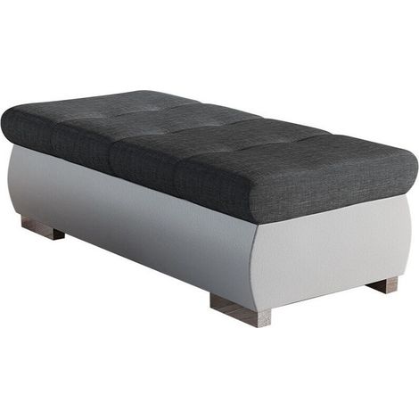 Banco acolchado Comfivo 123, Soft 017 + Lux 06, 39x60x120cm, Diámetro: 0, Cuero ecológico + Tapiz, Patas: Metal, 0 (1/4)
