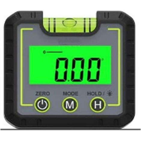 Inclinomètre Numérique Rapporteur. 3 en 1 Jauge d'Angle Base Aimant Rainure V Rétroéclairé LCD Inclinomètre Jauge Biseau avec à bulle Pour Menuiserie. Bâtiment. Automobile. Maçonnerie (1/4)
