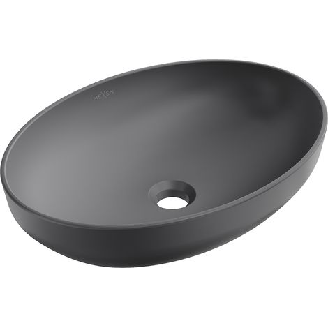 Mexen Cornelia lavabo de comptoir 50 x 36 cm, Gris foncé mat - 21885071 (1/5)