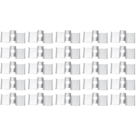 Sonstige Haushaltsgeräte und Zubehör Verzinkte Stahlsattelklemmen/Halter für industrielle Bodenentwässerung, Zwischengeschosse, Laufstege, Treppenstufen, 25 Stück Rostklemmen