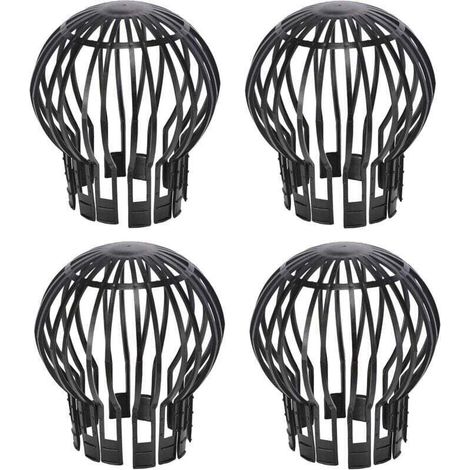 Crapaudine Pour Gouttiere - Diametre 13 2 Cm Hauteur 14 5 Cm - Protection Descente Pluviale - Lot De 4 (1/2)