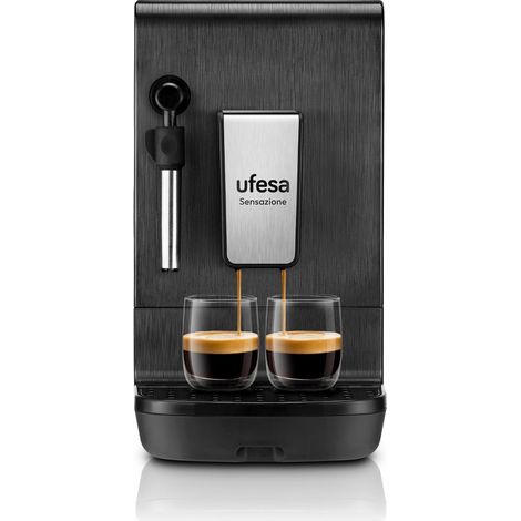 Ufesa Sensazione, Macchina da Caffè Super Automatica, 20 Bar, Caffè Espresso e Cappuccino, Compatta, Personalizzazione del Caffè, Touch Screen, Macinino Integrato (1/4)