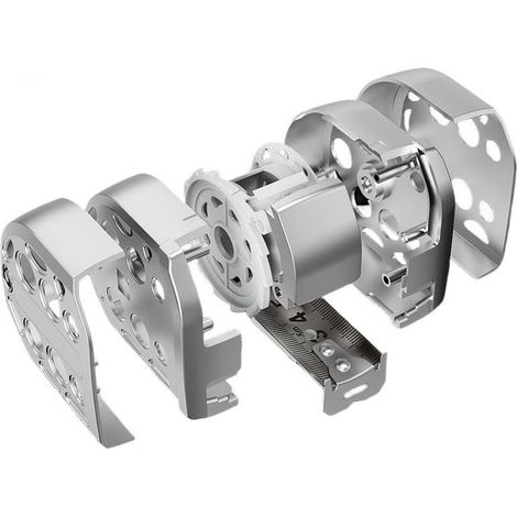 Niceminiwall Mètre ruban en acier inoxydable avec noyau creux, 5 m ou 7 m rétractable avec base magnétique pour une utilisation à la main, imperméable et facile à nettoyer (7,5 m)