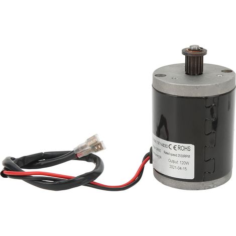24V 120W 6A 2550rpm Bürsten-Gleichstrommotor, aus Aluminiumlegierung, geräuscharm, hohes Drehmoment, hohe Drehzahl, geeignet für Elektrofahrräder und -motorräder. (1/5)