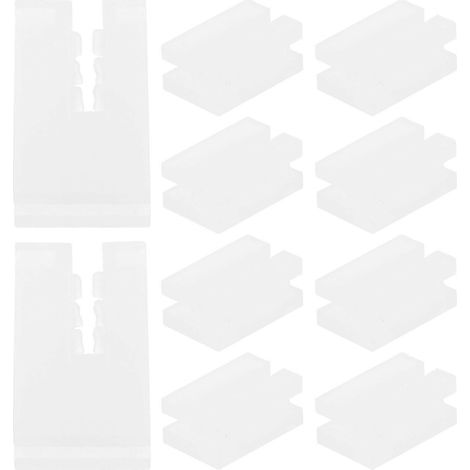 10 Schutzhüllen für Heizkörperhaken aus Stahl, Schutzkappen für Heizkörperhaken – 1,30 x 0,70 x 0,50 cm – Weiß (1/4)