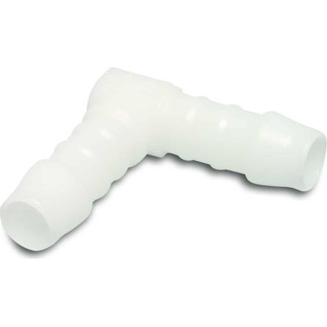 Schlauchverbinder 4mm, Kunststoff Winkel 90°, Winkelverbinder (1/2)