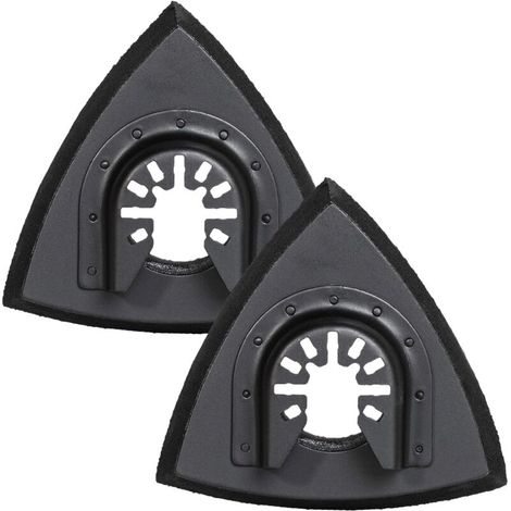 80 mm dreieckige Schleifpads – Schleifpad für oszillierende Multifunktionswerkzeuge zum Holzschleifen, 2 Stück