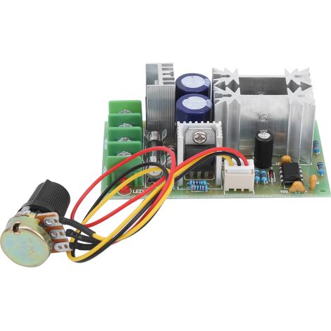 DC12V/24V/36V/48V Motordrehzahlregelungsmodul Hochleistungs-PWM-Treiberplatine 20A DC10-60V (1/5)