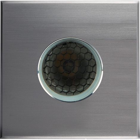 Encastré de sol extérieur ZEPH 1 24V carré inox bleu 2W - EUROPOLE - 55064