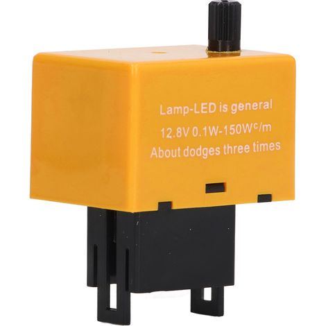 Relais clignotant LED 8 broches, module ajustable fréquence ABS pour auto 12.8V, interrupteur électronique haute performance. (1/5)