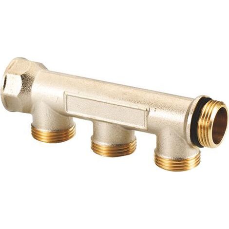 Collecteur de distribution laiton EASYLOCK Nu 3 Sorties 1" 4020-03-26 (1/2)