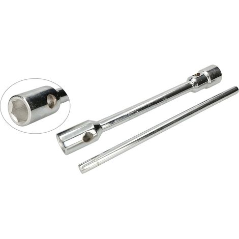 KOTARBAU Clé de roue de voiture double face 24x27mm avec clé cruciforme à levier rotatif (1/5)