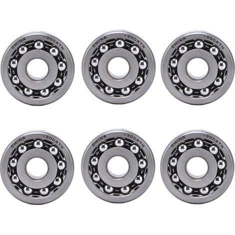 Lot de 6 roulements à billes auto-alignants double rangée pour instrumentation moteur1300 (1/5)