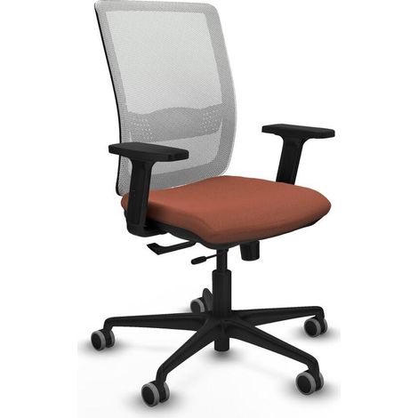 piqueras-y-crespo Haches Traslack chaise bureau blanc marron