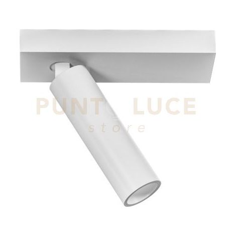 GFA1470H- SPOT FARETTO ORIENTABILE 1 LUCE ATTACCO LED 2700K 509LM 7W BIANCO SATINATO D.3,5CM ATTACCO 14X4,5CM