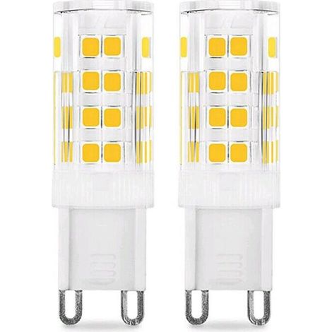 Ampoule LED 5W (Équivalent 50W Ampoules Halogènes), 450LM, 220V, Blanc froid 6000K, AC100-240V, NON-Dimmable, Économie d'énergie, Base en céramique, Culot G9 Standard, Lot de 6 [Classe énergétique (1/5)