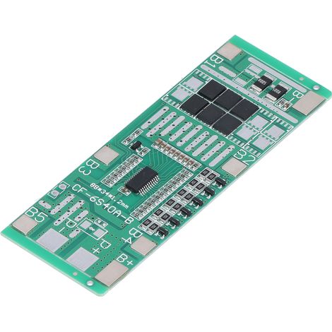 Carte de Protection BMS 6S 24V 20A pour Batterie Lithium-ion avec Équilibrage de Cellules (1/5)