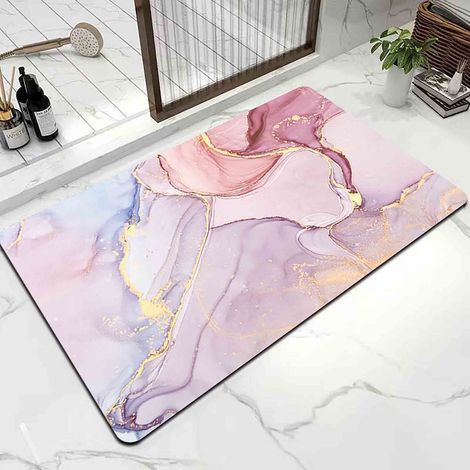 Tapis De Salle De Bain - Absorbant Eau - Séchage Rapide - Lavable En Machine - 40 X 60 Cm - 1 Pièce (1/3)