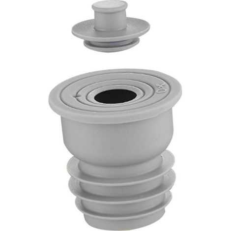Joint d'étanchéité pour canalisation de cuisine et de salle de bain - bouchon anti-odeurs pour réservoirs de toilettes - 35-40 mm, Gris