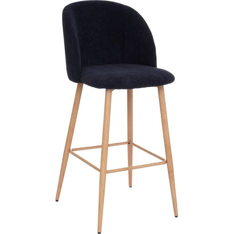 SGABELLO HEAVEN 48X56XH106CM BLU NOTTE IN TESSUTO (1/3)