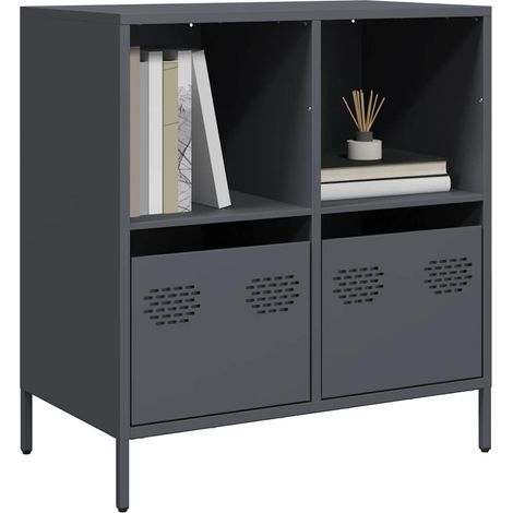 Sideboard Anthrazit 68x39x73,5 cm Kaltgewalzter Stahl