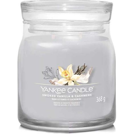 Bougie Yankee Candle Vanille fumée et cachemire 368 g