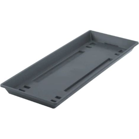 Plato para Maceta Rectangular, 50 cm, Antracita (1/2)