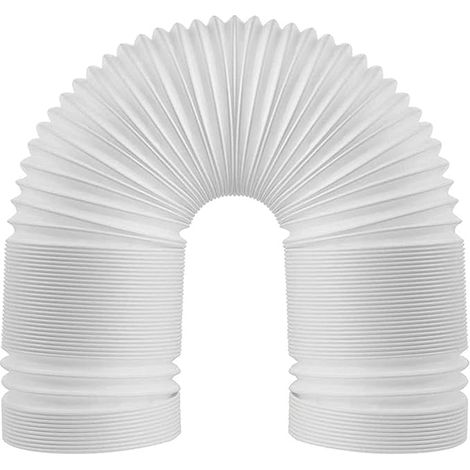 Rallonge de tuyau de climatisation, tuyau d'évacuation universel Ø 150 mm, tuyau flexible en PVC pour climatisation, sèche-linge, hotte aspirante (200 cm) (1/5)