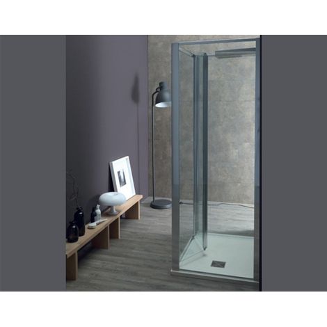 Porta doccia FPS30 in cristallo 6 mm satinato cm. 120 con profilo