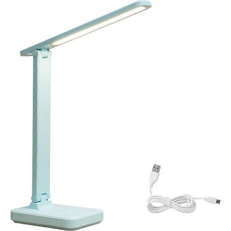 Lampe de bureau LED flexible, variateur d'intensité progressif avec fonction mémoire, plastique de haute qualité pour une durée de vie prolongée, sans scintillement ni lumière étourdissante, idéale po (1/4)