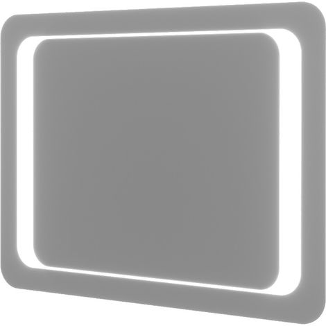 Specchiera retroilluminata LED cm. 80 x 60 reversibile