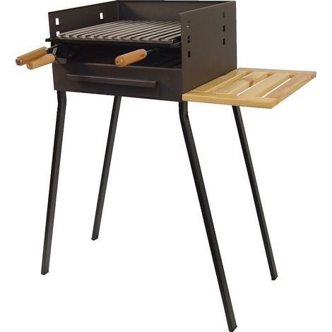 IMEX-71420 Barbacoa parrilla inox y bandeja [imex-71420]