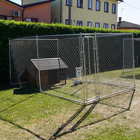 Box Per Cani Modello Lassie, Porta Ciotole Sì O No Senza Porta Ciotole, Tipologia Recinto Recinto 3,96 X 2,28 Senza Copertura